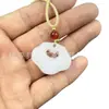 Colgante Candado Nube Verde Tianshan Jade de Seda Dorada de Xinjiang Jade Blanco Ruyi Candado Unisex Colgante de Jade de Paz Fuente de Suministro para Transmisiones en Vivo