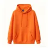 Sudadera de Algodón 320g, Nuevo Estilo Primavera y Otoño, Peso Pesado, Versátil, Corte Holgado, Marca de Moda, Sudadera para Hombre de Color Sólido