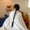 Manta de vellón de leche chal de oficina manta para siesta manta de aire acondicionado dormitorio de estudiante siesta colcha pequeña manta para sofá