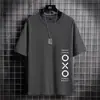 Camiseta de Manga Corta para Hombre Verano Cuello Redondo Holgada Media Manga Ropa Superior Estilo Coreano Camiseta Base Casual Transpirable para Adolescentes y Estudiantes