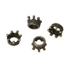 Liga Galvanizada Estéreo Coroa Acessórios Contas Espaçadoras Feito à Mão DIY Pulseira Colar Brincos Pingente Materiais para Joias Atacado