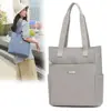Bolsa de Lona con Logo Impreso, Bolsa Cruzada de Gran Capacidad, Bolsa Ecológica con Cremallera de Cuero, Producción de Bolsa Tote Vertical