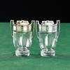 In stock trophy-shaped glass perfume sub-bottle 100ml bayonet perfume empty bottle press cosmetic spray bottle