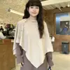 Coleção Mais Vendida~ Xales de Tricô para Mulheres para Primavera, Outono e Inverno, Estilo Coreano Versátil, Xales Triangulares Quentes e Simples, Dropshipping Transfronteiriço