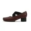 Versión de piel de oveja~zapatos Mary Jane de piel genuina con tacón grueso retro para mujer 2026 nuevo estilo zapatos pequeños de piel tacones altos planos zapatos de ballet