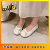 Bailarinas Versátiles y de Estilo Suave, Zapatos Bailarinas con Lazo Retro Francés, Zapatos Planos de Boca Baja 2026 para Mujer