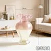 Jarrón de vidrio francés de la Antigüedad Media, hidropónico, decorativo para mesa de comedor, hogar, creativo, de gran valor, con adornos de alta calidad.