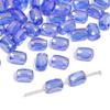 Cuentas de Cristal de Vidrio Facetado Rectangular Color Chapado Accesorios para Collares Pulseras Hechos a Mano DIY Con Cuentas