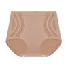# 1903 # Ropa interior sin costuras de seda de hielo de cintura alta para mujer, control de abdomen, entrepierna de algodón 7A antibacteriano, talla grande, alta elasticidad, calzones moldeadores ligeros para mujer