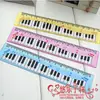 Crianças aprendendo material escolar piano música régua régua de medição requintada escala de 15cm atacado