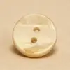 Botones de nácar blanco perlado para camisas, cárdigans, trajes, suéteres, botones decorativos, botones redondos versátiles con dos ojales