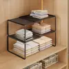 Prateleira Divisória de Guarda-Roupa, Estante Extensível para Armazenamento de Quarto, Divisor de Armário, Divisória de Sapateira, Organizador de Armazenamento