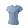 Traje de Ropa de Yoga Hielo de Verano para Mujer Malla Transpirable de Secado Rápido Falso Dos Piezas Ropa de Secado Rápido para Deportes al Aire Libre Running Fitness