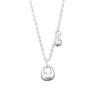 Colar Bola Satisfativa Prata Esterlina S925 Bing Prata Tuo Zi Elegante Nicho Joias Personalizado Corrente Clavícula Feminina