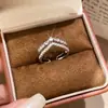 Anel Aberto Redondo de Zircônia Super Brilhante Luxo Leve Moda de Alta Qualidade Simples Personalidade Versátil Temperamento Joia de Mão Feminina
