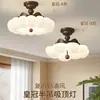 Lámpara de Burbuja de Nube Estilo Medieval Crema Lámpara de Techo Corona Dormitorio Cálido Estudio Habitación Infantil Lámparas Casuales