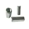 Parafuso Rosqueado Hexagonal Estendido Galvanizado Haste de Conexão Tampa de Parafuso Porca de Junta Redonda M6M8M10M12-M20