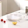 Plato para dumplings transfronterizo con platito para vinagre, plato para snacks caseros, plato dividido creativo, plato para papas fritas, plato para sushi, estilo de lujo ligero comercial