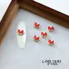 Estilo Año Nuevo Éxito Instantáneo Arte de Uñas Zircón Diamante Rojo Zodiaco Pony Lindo Caballo de Madera Pequeño Uñas Portátiles Diamante