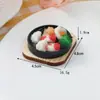 Chaveiro de Comida Simulada Teppanyaki Brinquedo de Comida Japonesa Pingente de Sopa Sopa de Miso Sopa de Costela de Porco Pingente Divertido de Comida