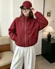 Jaqueta Curta Nova com Gola Alta para Mulheres 2026, Moda Primavera e Outono, Versátil, Afinando, Juvenil, Top Feminino