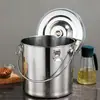 Recipientes selados de aço inoxidável: recipientes para sopa, recipientes para arroz, recipientes para entrega de comida, recipientes de grande capacidade para sopa e alimentos para uso doméstico, e recipientes para leite