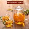 Juego de 6 tazas de té de vidrio con asa, taza de té Kung Fu, resistente al calor, gruesa, para uso doméstico, transparente, pequeña, producto nuevo.