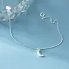 Pulsera de Luna de Ópalo Blanco Elegante Estilo Ins Sencillo y Exquisito Diseño de Nicho Plata S925 Nalan S8320