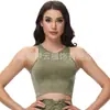 Moda Verão Nova Top Jeans Modelador para Usar por Cima Yoga Esportes Fitness Absorvente de Suor Respirável Regata Curta Racer