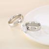 Anillo de acero inoxidable para viajero de nueva moda con anillo de circonita pulido liso anillo de 6 mm anillo de diamantes joyería de boda