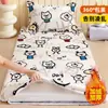 Funda de colchón para dormitorio estudiantil de invierno, forrada de polar y engrosada, protector de colchón de terciopelo de leche, funda de colchón individual para habitaciones de dormitorio