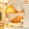 Nova Pintura de Areia Chinesa da Sorte com Fluxo Contínuo Ampulheta 3D Artesanato em Liga Decoração de Mesa Ornamento Descompressor Presente para Amigos