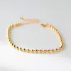 Pulsera de cuentas redondas de plata de ley S925 Nalan, Exquisita y sencilla, estilo Ins, diseño de nicho, joyería de cuentas redondas S8571