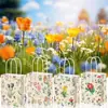 Bd214 Comercio Exterior Retro Europeo y Americano Floral Flor Fresca Cumpleaños de Bebé Boda Fiesta Regalo Bolsa de Papel con Asa