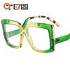 Dafang frame novo espelho plano M6162 óculos femininos de rosto combinando com cores armação de óculos temperamento de fotografia de rua europeia e americana