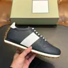Zapatillas de correr vintage de cuero liso para hombre TF borde de vieira transfronterizo raya blanca horizontal suela gruesa dentada zapatos casuales