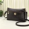 Qianzi Fox saco de barraca novo brilhante ombro mensageiro saco de meia-idade e idosos mães saco de compras grande capacidade saco moeda bolsa