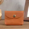1229 Nuevo Monedero de Piel Genuina para Mujer, Bolsa para Monedas, Cartera Pequeña Hecha de Piel de Vaca de Primera Capa, Puede Guardar Tarjetas y Llaves