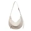 Bolso de Axila con Diseño Yuzi Coreano para Mujer Otoño/Invierno 2026 Nuevo Bolso de Mano de Alta Gama Plateado con Asa Individual para Hombro Cruzado