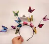 Amazon Venda Quente Transfronteiriça Tiara de Borboleta Anel de Cabelo Adorno de Cabeça Super Fada Fada Mori Guirlanda de Noiva Tiara de Casamento