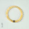 Jade beige natural cuentas finas artístico Retro oro arena seis palabras mantra pulsera Estilo nacional Xiuyu incrustado pulsera multicírculo