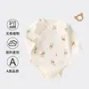 Mameluco para Bebé Recién Nacido Protección de Barriga Clase A Manga Larga Solapa Diagonal Body Tienda de Fábrica de Ropa Infantil Anyang
