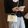 Bolso de mano tipo caja acolchado con cadena estilo Chanel para mujer, nuevo modelo 2026, bolso de mano de moda, versátil, para hombro, cruzado