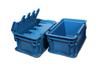 Suministro de caja de plástico de rotación de Fujian, caja de plástico, cesta de rotación, caja de piezas, caja de piezas con tapa, caja de hierro