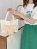 1631 Malla Dulce con Lazo con Bolso de Mano Lona Bolsa para Almuerzo Bolso Tote para Salir Bolsa Organizadora para Estudiantes