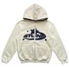 Sudadera oscura europea y americana 2024 Sudadera con capucha gótica para pareja Harajuku Talla grande Sudadera con cremallera