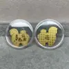 Shenzhen Shuibei Mismo Estilo Oro Puro 999 Tesoro de la Fortuna Aleación Gato de la Suerte Adhesivo Dorado para Teléfono Móvil para Atraer Riqueza Tienda de Oro