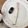 Adecuado para Correa de Reloj Xiaomi Mi Band 11, Correa de Muñeca de Cuero de Gama Alta con Garra de Gato 98Nfc Estilo Ins Lindo de Nicho