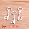 Acessórios da liga de DIY acessórios 2 cor opcional chave pingente pingente colar pulseira acessórios 32 * 11mm 5004