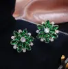 Temu Popular Lujo Accesible Pendientes de Mujer Girasol Multicapa Completos de Diamante Moda Lujo Fresco Otoño e Invierno Accesorios Elegantes